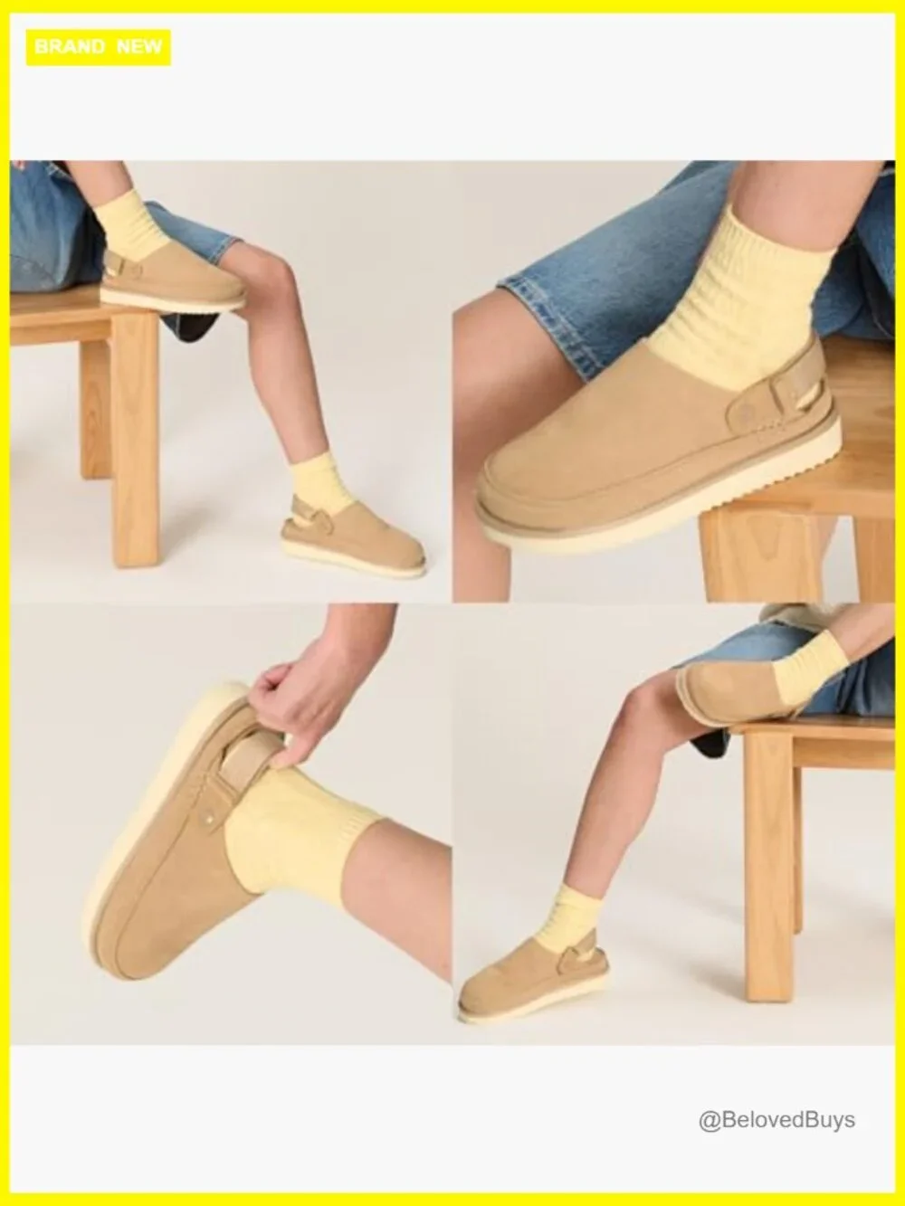 Genuine Leather Clogs for Women Memory Foam Non-Slip Adjustable Strap - Picture 6 of 7